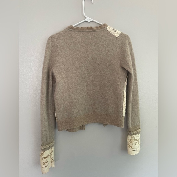 Fabrique Matinee oatmeal color cardigan - Picture 4 of 15